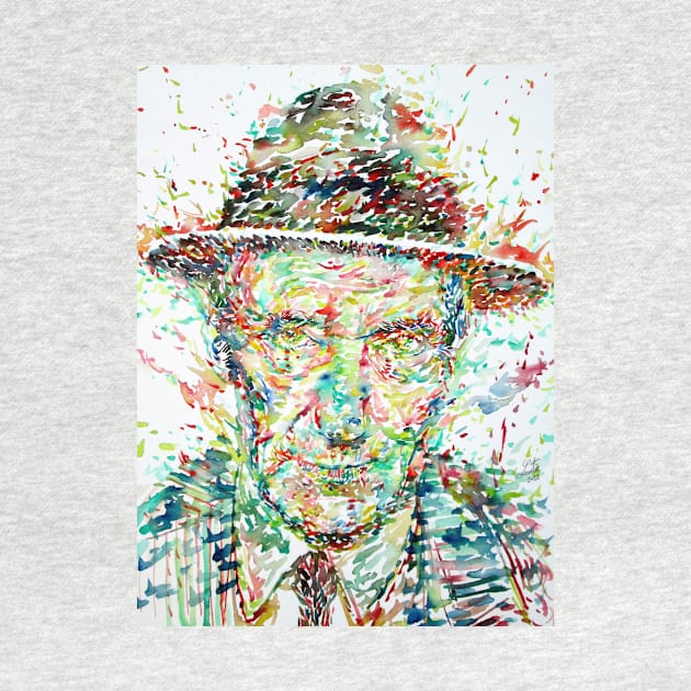 WILLIAM S. BURROUGHS watercolor portrait .5 by lautir